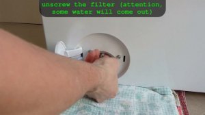 Candy RapidÓ washing machine • How to remove filter