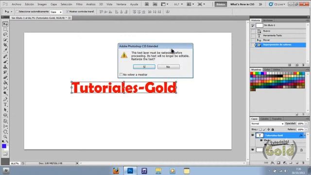 Texto 3D en Photoshop Cs5 extended смотреть онлайн