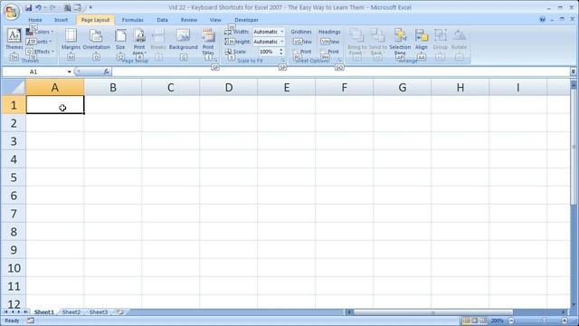 Excel Tips 22 - Keyboard Shortcuts for Excel 2007 The Easy Way to Learn Them смотреть онлайн