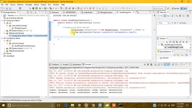 How to connect Java and MongoDb Tutorial смотреть онлайн