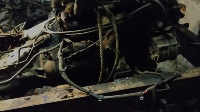Двс ом 616 закрепил,поставил на подушки,самодельный трактор!!! смотреть онлайн