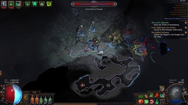 Melee Skeletons wreck stuff - Path of Exile (3.2 Bestiary) смотреть онлайн