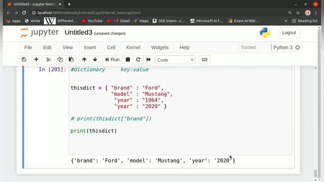 Dictionary in Python: Tutorial 31 смотреть онлайн