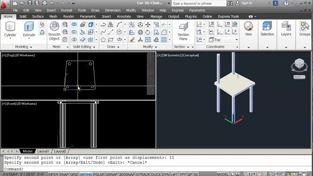 AutoCAD-3-Chair.mp4 смотреть онлайн
