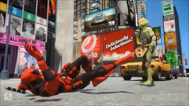 Дэдпул VS Черепашки ниндзя смотреть онлайн