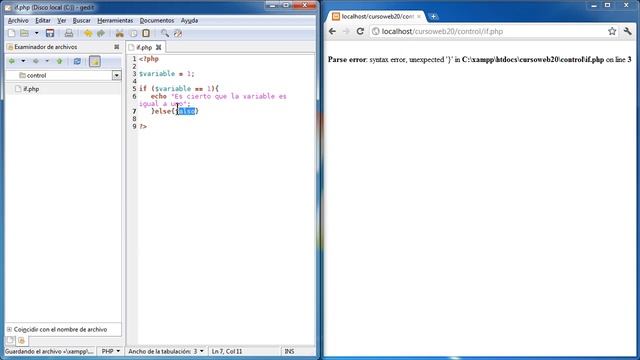 Curso de PHP Estructuras de control 01 Estructura condicional смотреть онлайн