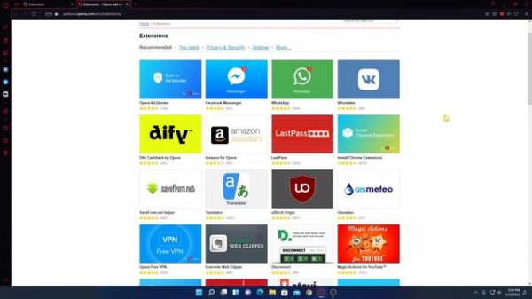 How to Install Extension on Opera GX Browser