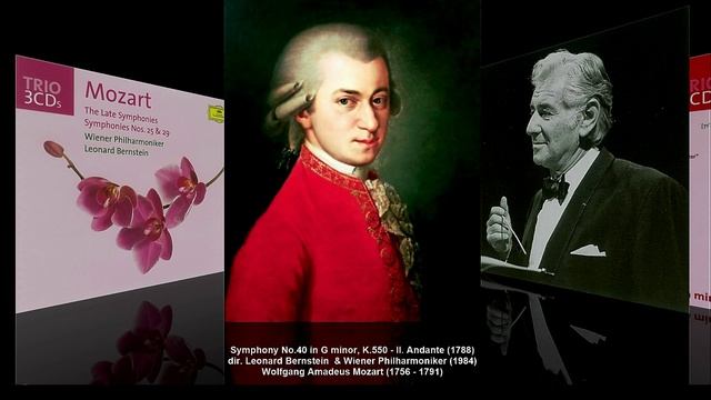 W.A. Mozart - Symphony No.40 in G minor K.550 (dir. Leonard Bernstein, 1984) смотреть онлайн