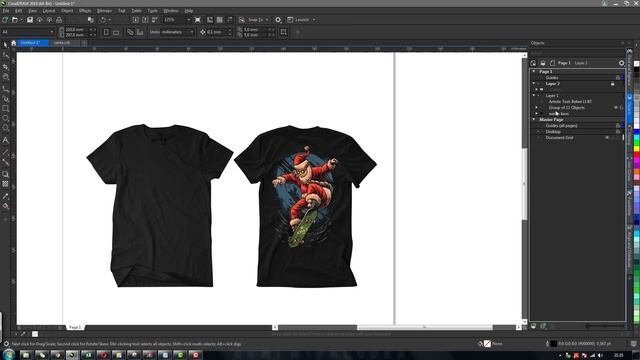 Tutorial Membuat Desain Kaos Menggunakan CorelDRAW смотреть онлайн