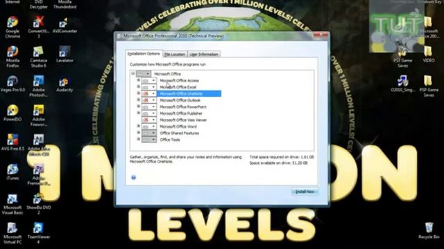 How to Install Microsoft Office 2010 TP YouTube смотреть онлайн