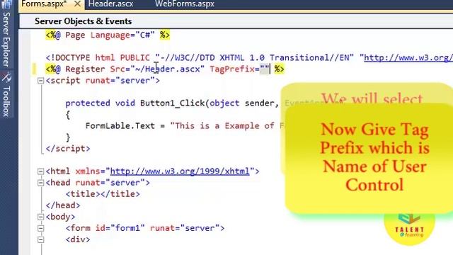 Registering User Control ASP-NET смотреть онлайн