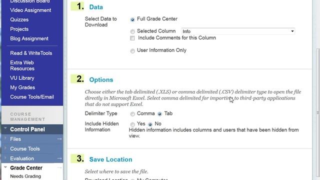 How to Download Your Grade Center to Excel Spreadsheet смотреть онлайн