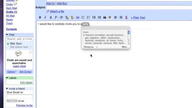 Mac OS 10.5 Leopard "Dictionary" Application Tips/Tricks смотреть онлайн