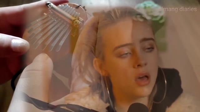 Ocean Eyes Billie Eilish 8 keys kalimba cover with tabs in standard tuning смотреть онлайн