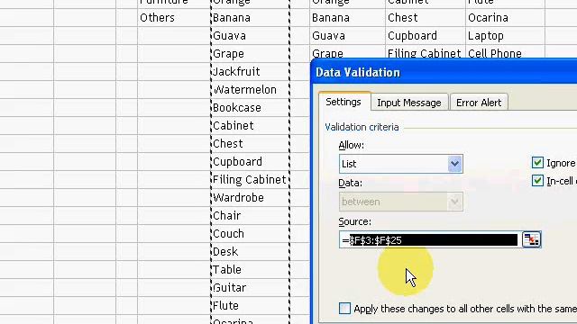 MS Excel: Advanced Data Validation using List смотреть онлайн