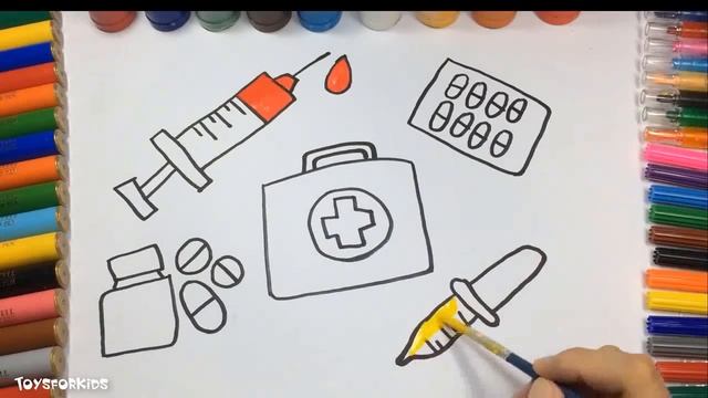 Как рисовать звезду для детей и художественную раскраску с цветным маркером смотреть онлайн