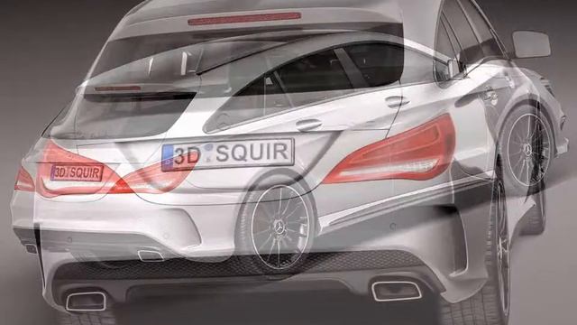 3D Model MercedesBenz CLA AMG Shooting Brake 2016 at 3DExport.com смотреть онлайн