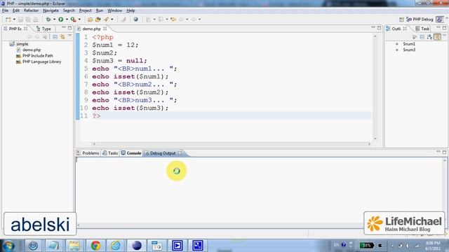 The isset() Function in PHP смотреть онлайн