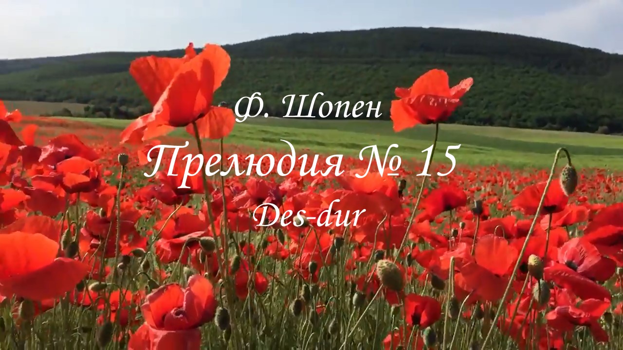 Ф. Шопен. Прелюдия № 15 Des-dur смотреть онлайн