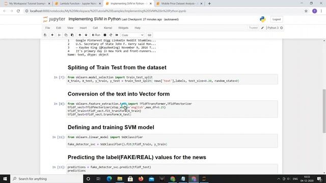 Support Vector Machine (SVM) Implementation in Python | Machine Learning Model | Classification смотреть онлайн