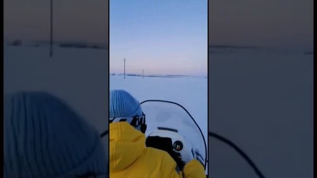 Покатушки на снегоходе, закрытие зимнего сезона 2022г март, Оренбург-Башкортостан. смотреть онлайн