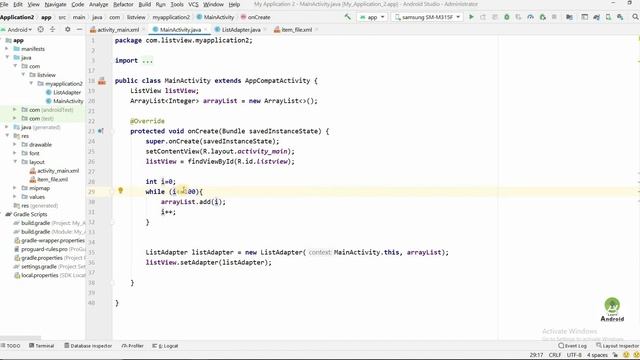 While loop in java | What is while loop in android studio | How to use of while loop | #38 смотреть онлайн