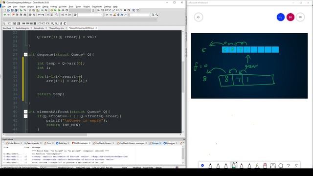 Queue Implementation Using Arrays and LinkedList in C/C++ | Enqueue | Dequeue | DSA in Tamil смотреть онлайн