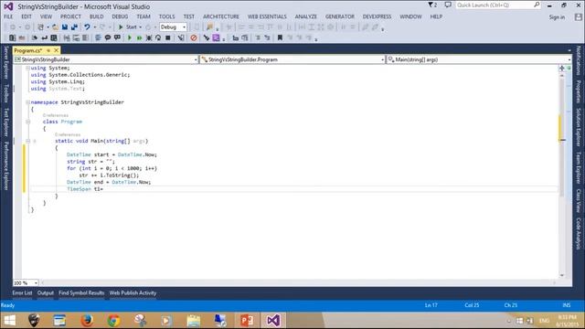 C# Tutorial - String vs StringBuilder смотреть онлайн