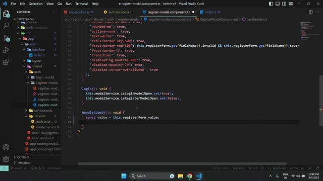 Angular and Firebase Tutorial | Build a Login and Register System | Twitter Clone | Part - 3 смотреть онлайн