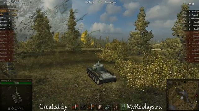 WOT: Malinovka - KV-1S - 10 frags - Top Gun, смотреть онлайн