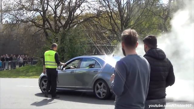 Drifting Mercedes S65 AMG | Burnout, sounds смотреть онлайн