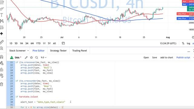 A clever way to export data with alerts from TradingView смотреть онлайн