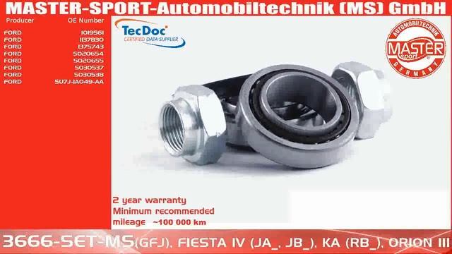3666-SET-MS | WHEEL BEARING KIT | Master-Sport-Automobiltechnik (MS) GmbH смотреть онлайн
