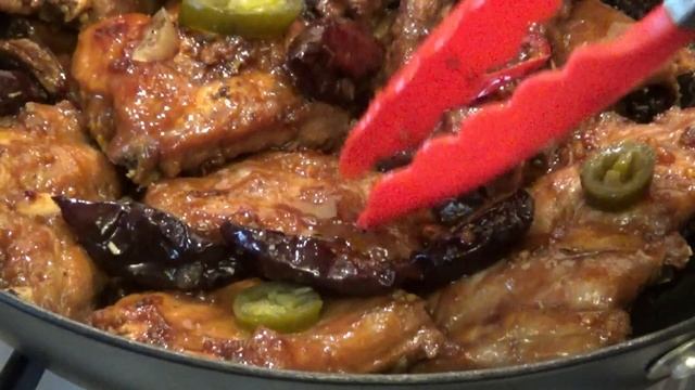 Свиные ребрышки в медово горчичном маринаде с вялеными сливами. смотреть онлайн