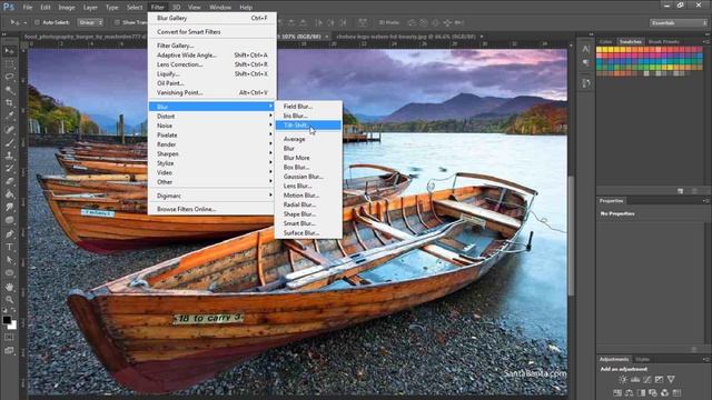 دورة فوتوشوب Photoshop CS6 & CC - درس (46) غرفة الزغللة blur gallery смотреть онлайн