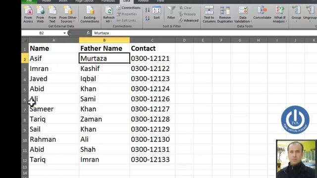 Find and remove duplicate data in ms excel Pashto lecture by Javed Iqbal/ Iqbal Virtual Academy смотреть онлайн