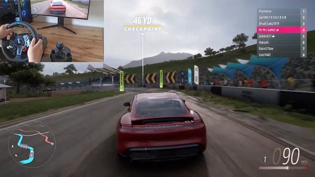 Forza Horizon 5***Porsche Taycan TURBO S *** #carmusic #bassboost * Elektro Auto 2022 - Logitech G2 смотреть онлайн