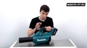 Makita UB001G Аккумуляторная воздуходувка линейки XGT 40v MAX с мощным BL двигателем и boost-режимо