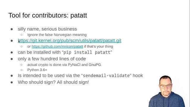 End-to-end cryptographic patch attestation with Patatt (Linux Security Summit 2021) смотреть онлайн