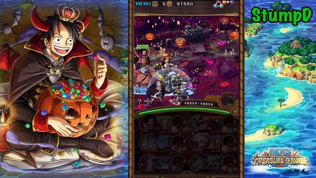 [OPTC] DEVILISH PARTY! Sugar v Croc & 3 Teams v 60 Stamina Halloween Luffy Event! смотреть онлайн