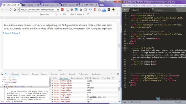 Curso de Bootstrap 4 - #53 Insertando "d-display" en BOOTSTRAP 4 ✅ смотреть онлайн