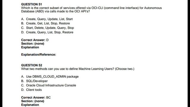 Oracle Autonomous Database Cloud Certified Specialist смотреть онлайн
