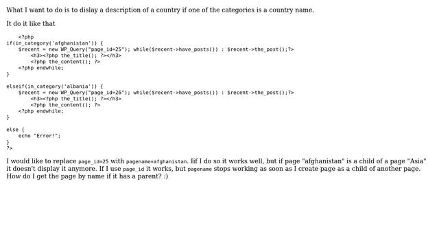 Wordpress: How can one get page by pagename if it is a child page? смотреть онлайн