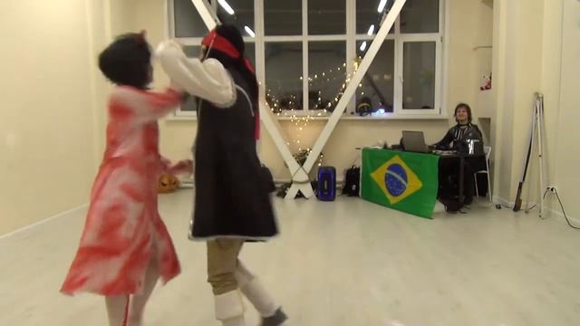 Выступление по бачате на Halloween Home Party в школе танцев Improzouk смотреть онлайн