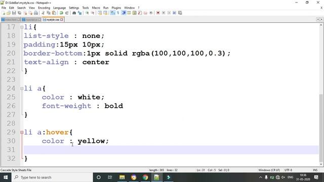 Animated SideBar Menu Using HTML , CSS and JS | Hindi смотреть онлайн