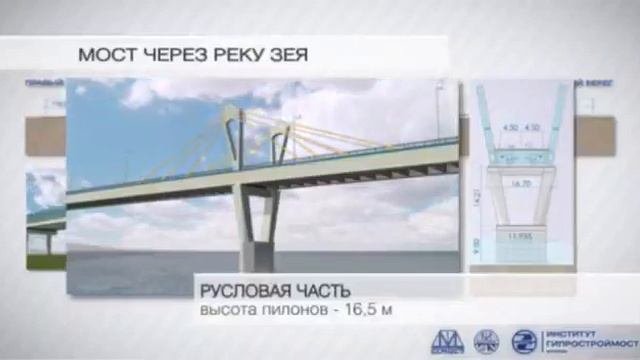 Мост через Зею в Благовещенске, проект смотреть онлайн