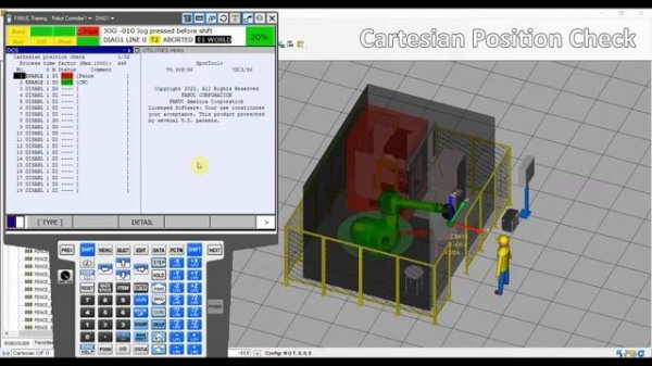 FANUC Tutorial DCS  - Cartesian position check and Cartesian speed check function in FANUC DCS
