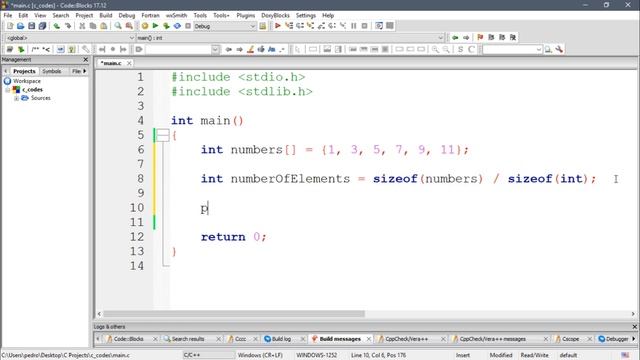 C Tutorial #24 - Get Length of Array смотреть онлайн