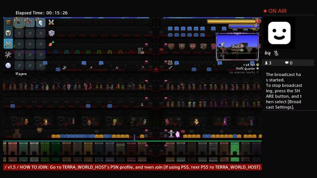 (LIVE) | PS4 | Ultimate All Items World 1.4.4 | 24/7 | SERVER 1 | Terraria | смотреть онлайн