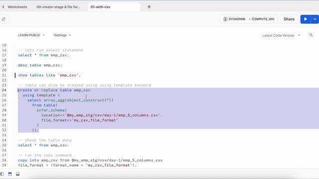 Schema Evolution Table Properties In Snowflake | Make it work for JSON & CSV Files смотреть онлайн